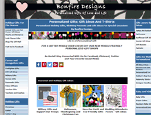 Tablet Screenshot of bonfiredesigns.com